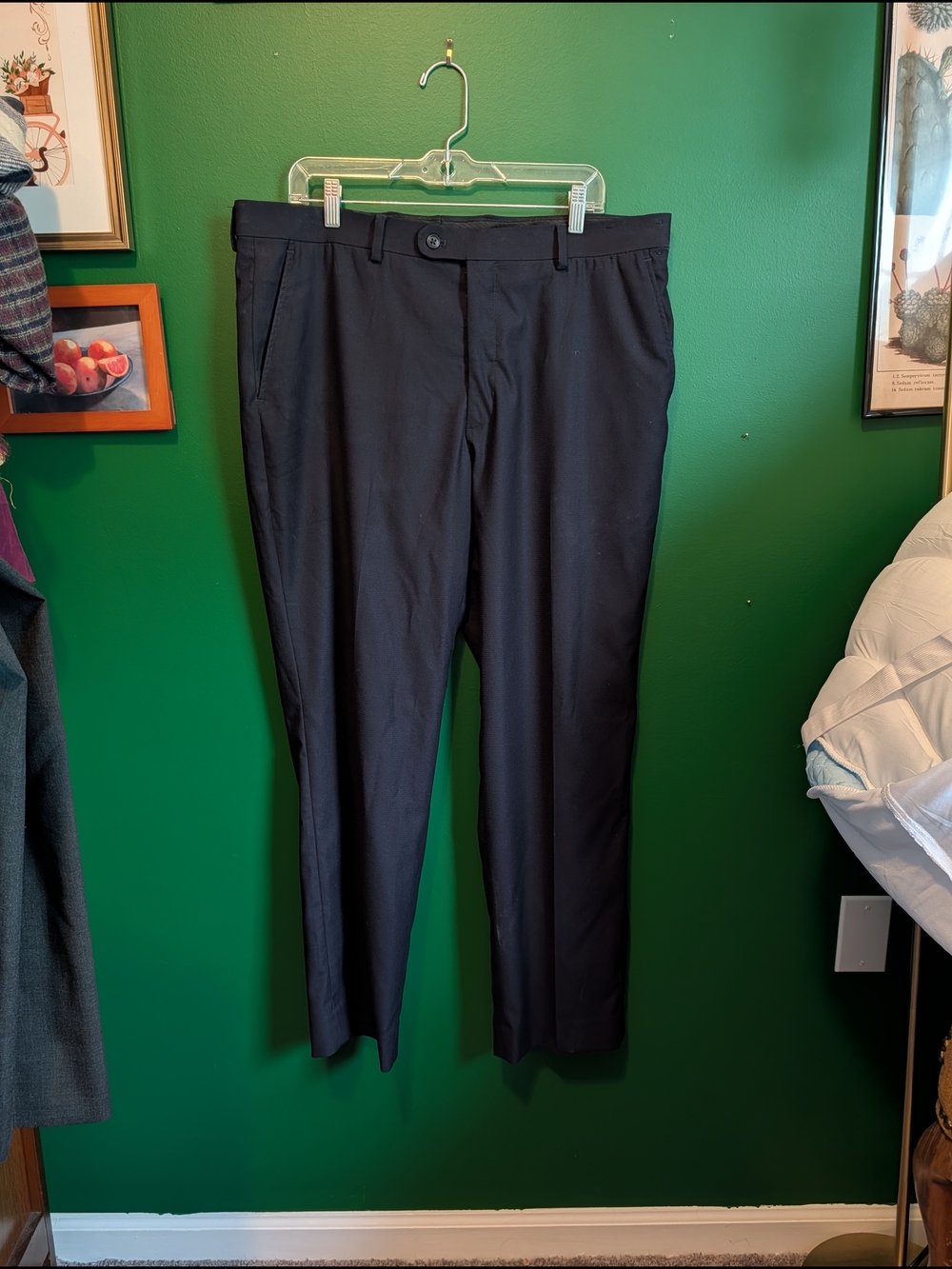 Kenneth Cole Men's Dark Navy Dress Pants
